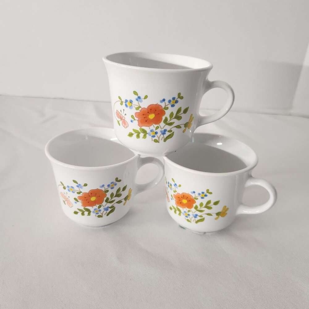 Corelle by Corning Wildflowers Spring Meadows Set of 3 Excellent Used Condition